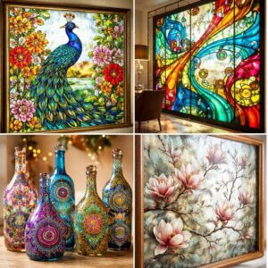 glass oil designs
