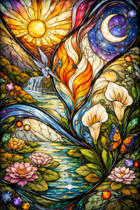 glass oil designs
