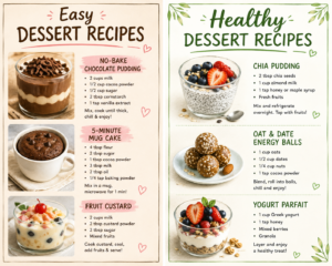 easy dessert recipes